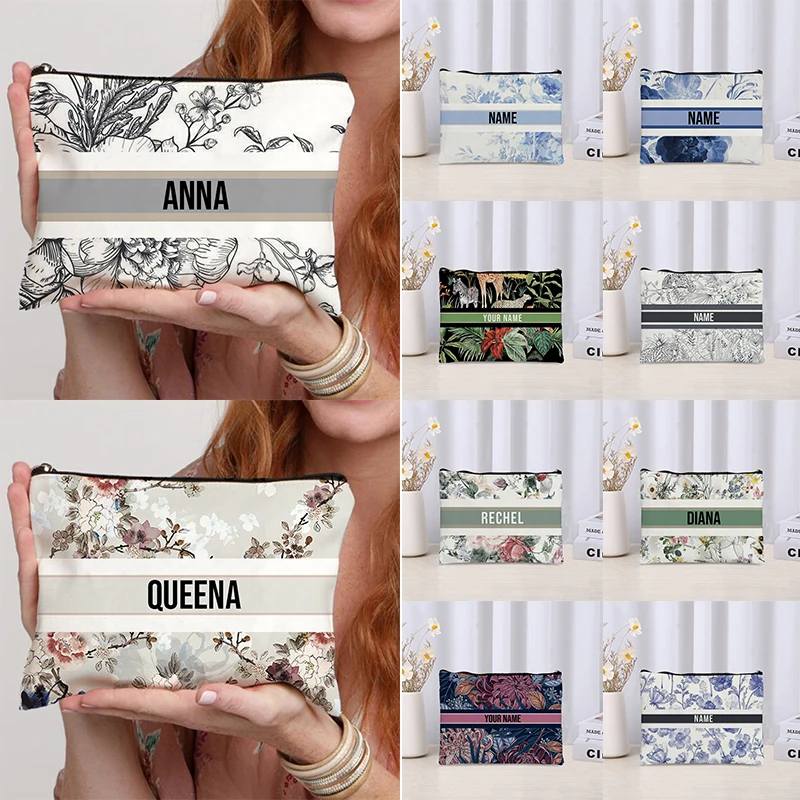 Custom Name Vintage Makeup Bag - Luxury Skincare Brand recension och pris