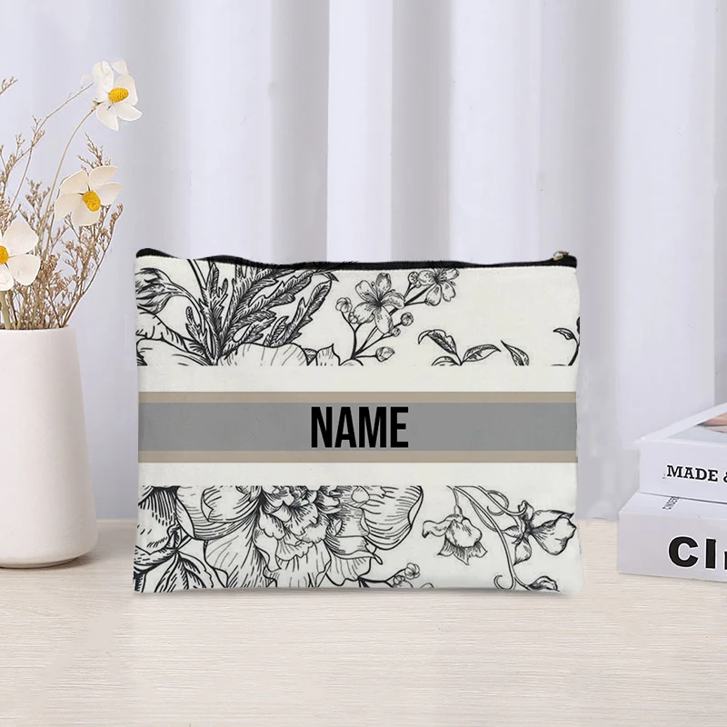 Custom Name Vintage Makeup Bag - Luxury Skincare Brand recension och pris